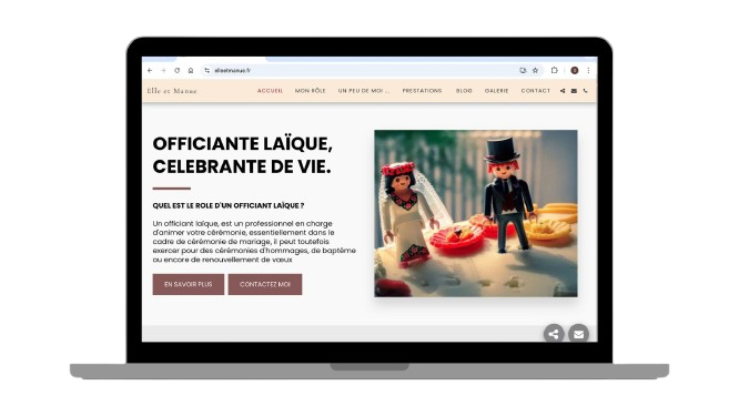 Refonte et optimisation de la page d'accueil de Elle et Manue