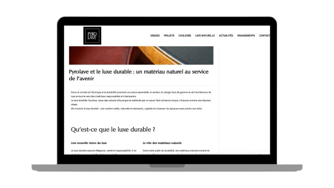 Article web pour Pyrolave
