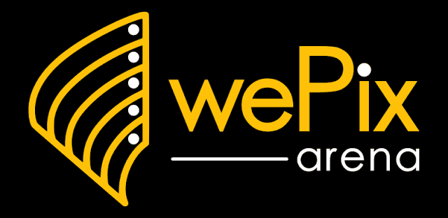 Visuel sur le logo de WePix Arena, client de SEOrizon.